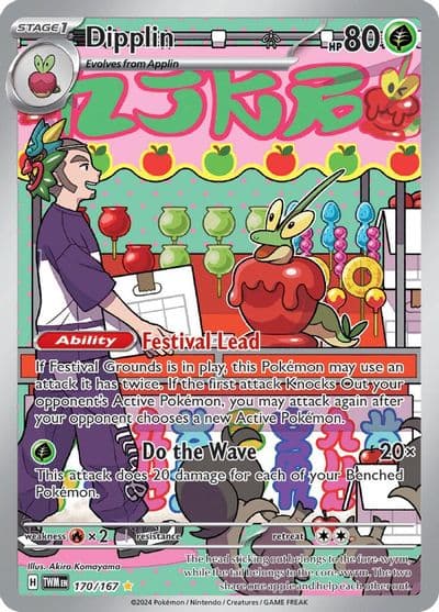 Dipplin SV06: Twilight Masquerade Pokemon card