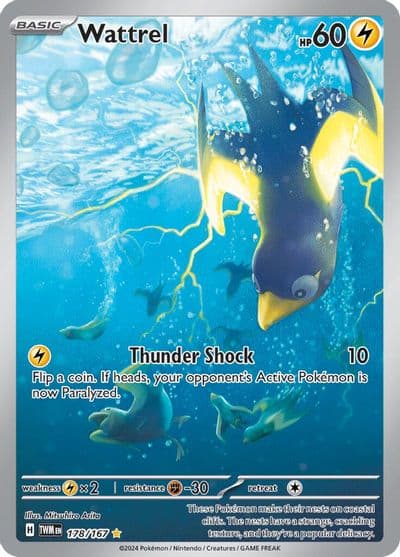 Wattrel SV06: Twilight Masquerade Pokemon card