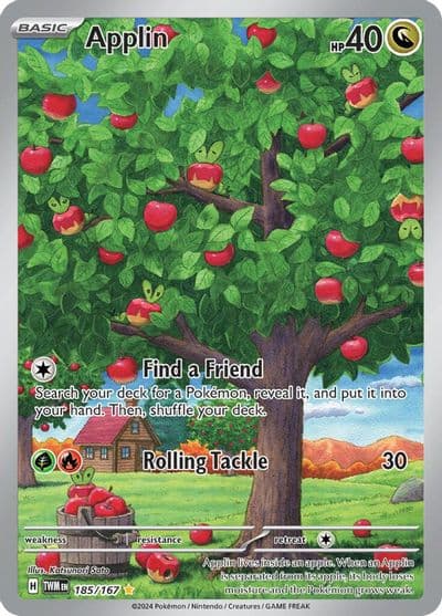 Applin SV06: Twilight Masquerade Pokemon card