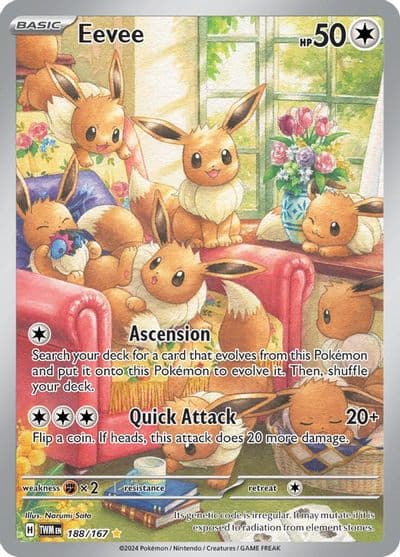 Eevee SV06: Twilight Masquerade Pokemon card