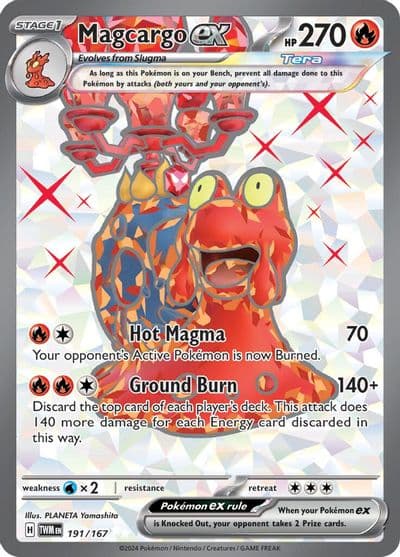 Magcargo ex SV06: Twilight Masquerade Pokemon card