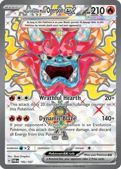 Hearthflame Mask Ogerpon ex SV06: Twilight Masquerade Pokemon card