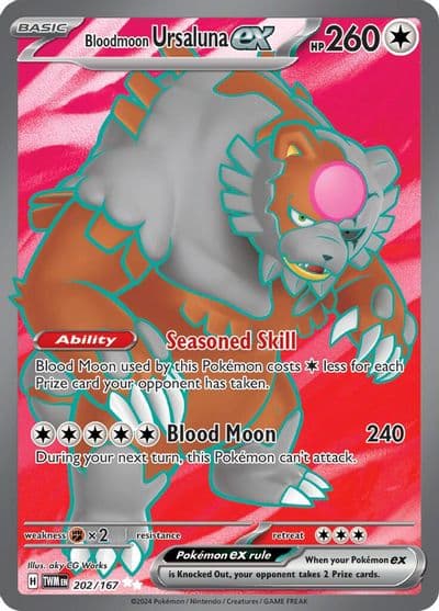 Bloodmoon Ursaluna ex SV06: Twilight Masquerade Pokemon card