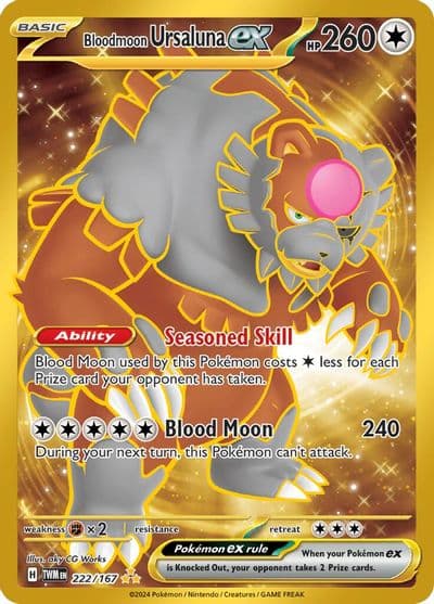 Bloodmoon Ursaluna ex SV06: Twilight Masquerade Pokemon card