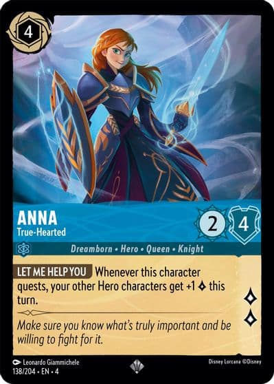 Anna True Hearted Ursula's Return Lorcana card
