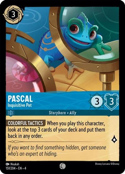 Pascal Inquisitive Pet Ursula's Return Lorcana card