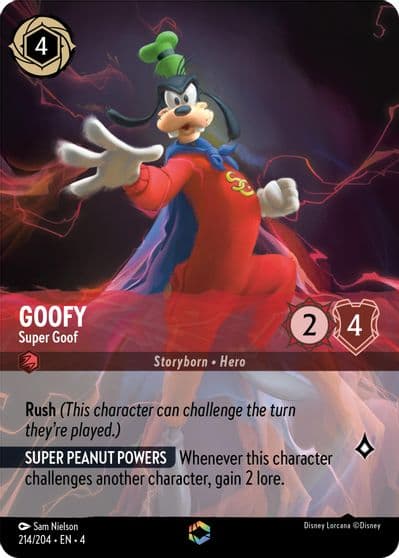 Goofy Super Goof Enchanted Ursula's Return Lorcana card