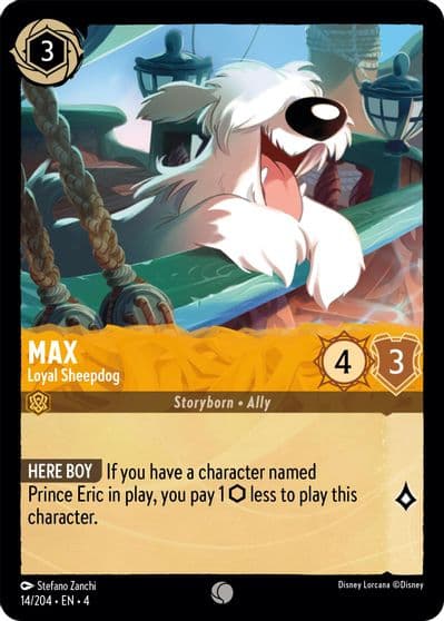 Max Loyal Sheepdog Ursula's Return Lorcana card