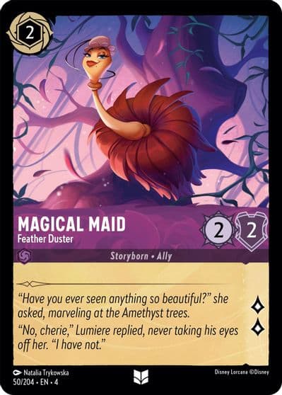 Magical Maid Feather Duster Ursula's Return Lorcana card