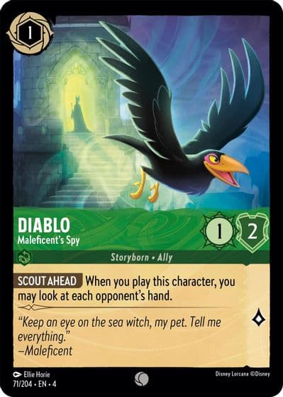 Diablo Maleficents Spy Ursula's Return Lorcana card