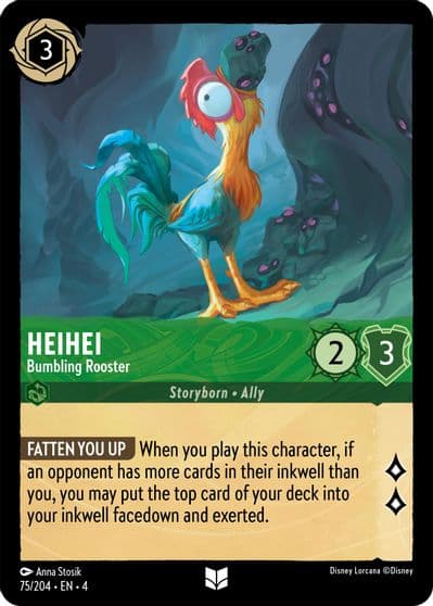Heihei Bumbling Rooster Ursula's Return Lorcana card