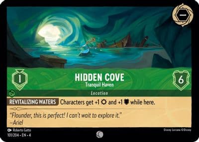 Hidden Cove Tranquil Haven Ursula's Return Lorcana card