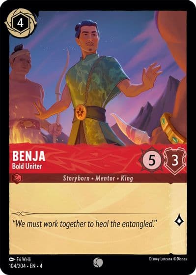 Benja Bold Uniter Ursula's Return Lorcana card