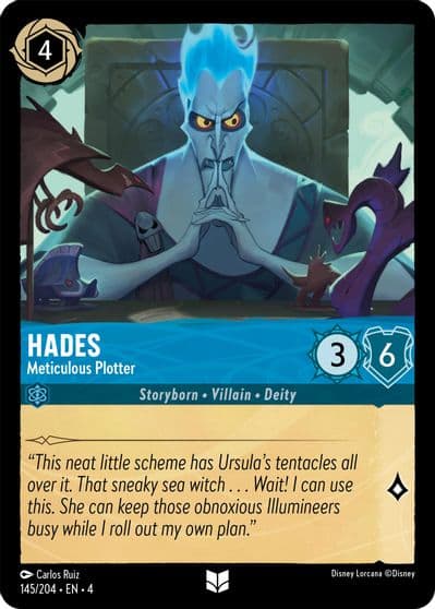 Hades Meticulous Plotter Ursula's Return Lorcana card