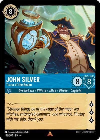 John Silver Terror of the Realm Ursula's Return Lorcana card