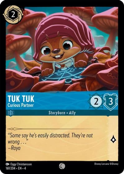 Tuk Tuk Curious Partner Ursula's Return Lorcana card