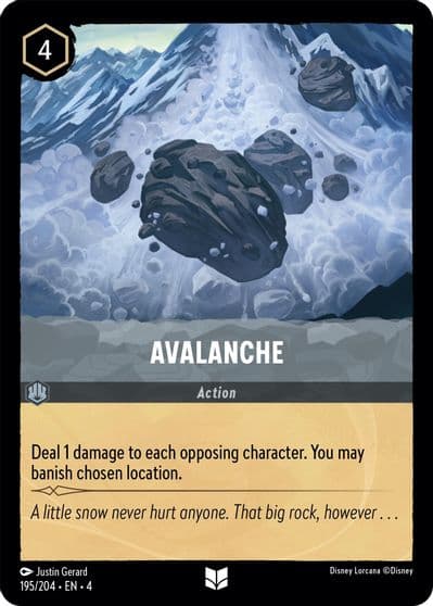 Avalanche Ursula's Return Lorcana card