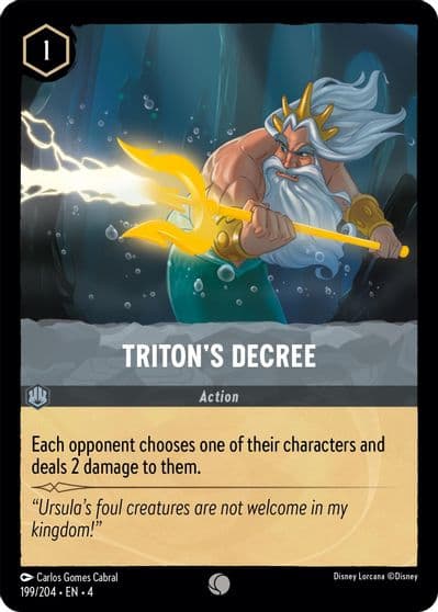 Tritons Decree Ursula's Return Lorcana card