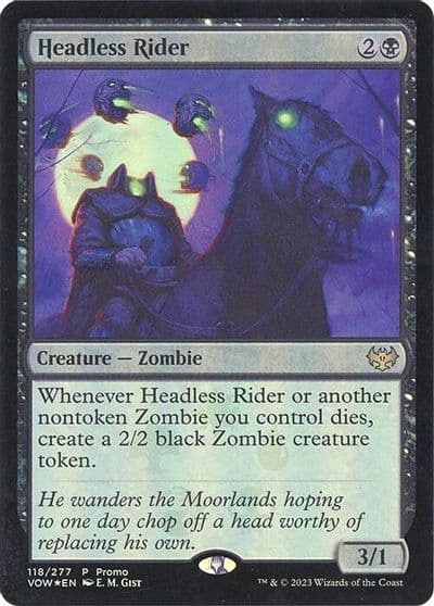 Headless Rider Media Promos Magic card