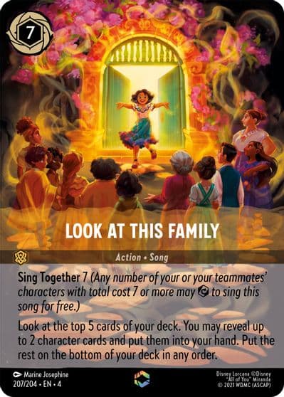 Look at This Family Enchanted Ursula's Return Lorcana card