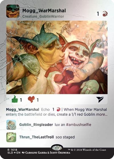 Mogg War Marshal Rainbow Foil Secret Lair Drop Series Magic card