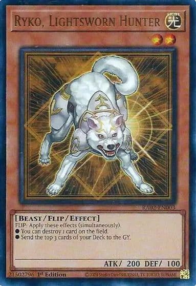 Ryko Lightsworn Hunter UR 25th Anniversary Rarity Collection II Yu-Gi-Oh! card