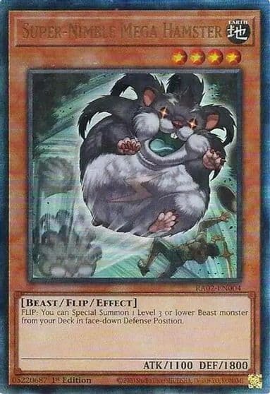 Super Nimble Mega Hamster PUR 25th Anniversary Rarity Collection II Yu-Gi-Oh! card