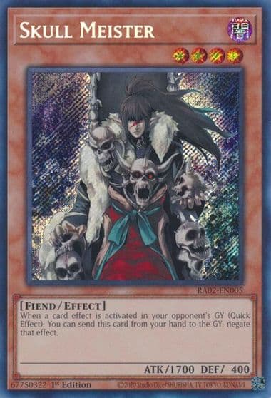Skull Meister Secret Rare 25th Anniversary Rarity Collection II Yu-Gi-Oh! card