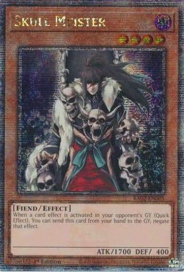Skull Meister Quarter Century Secret Rare 25th Anniversary Rarity Collection II Yu-Gi-Oh! card