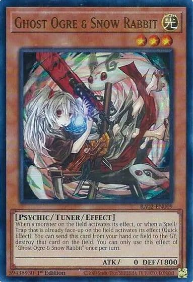 Ghost Ogre and Snow Rabbit Alternate Art UR 25th Anniversary Rarity Collection II Yu-Gi-Oh! card