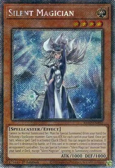 Silent Magician Platinum Secret Rare 25th Anniversary Rarity Collection II Yu-Gi-Oh! card