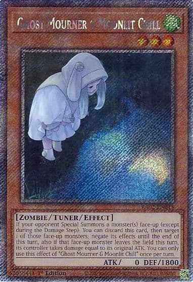Ghost Mourner and Moonlit Chill Alternate Art Platinum Secret Rare 25th Anniversary Rarity Collection II Yu-Gi-Oh! card