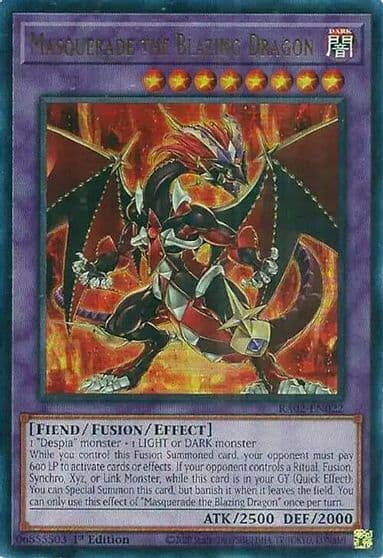 Masquerade the Blazing Dragon UR 25th Anniversary Rarity Collection II Yu-Gi-Oh! card