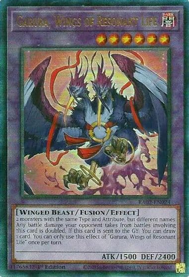 Garura Wings of Resonant Life PUR 25th Anniversary Rarity Collection II Yu-Gi-Oh! card