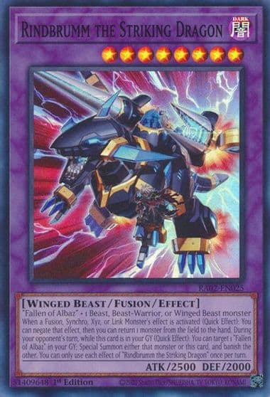 Rindbrumm the Striking Dragon 25th Anniversary Rarity Collection II Yu-Gi-Oh! card