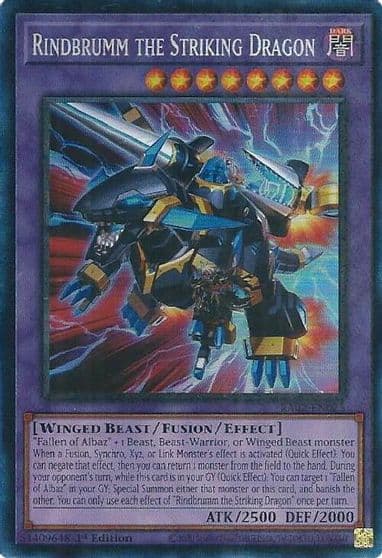 Rindbrumm the Striking Dragon PCR 25th Anniversary Rarity Collection II Yu-Gi-Oh! card