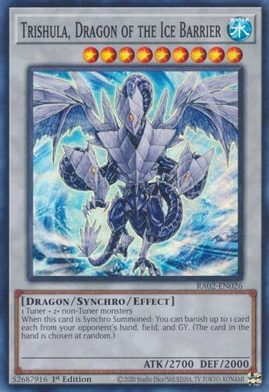Trishula Dragon of the Ice Barrier 25th Anniversary Rarity Collection II Yu-Gi-Oh! card