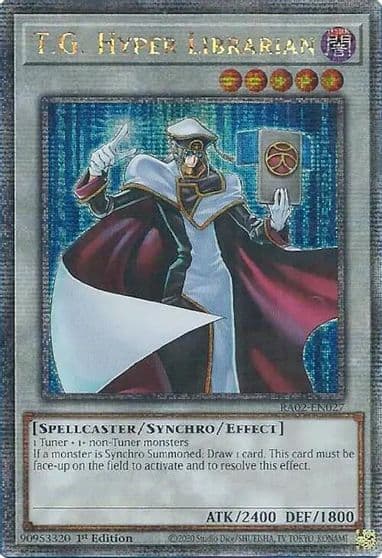 TG Hyper Librarian Quarter Century Secret Rare 25th Anniversary Rarity Collection II Yu-Gi-Oh! card