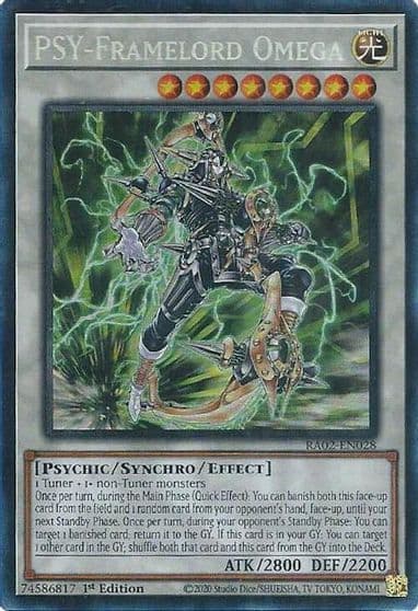 PSY Framelord Omega PCR 25th Anniversary Rarity Collection II Yu-Gi-Oh! card