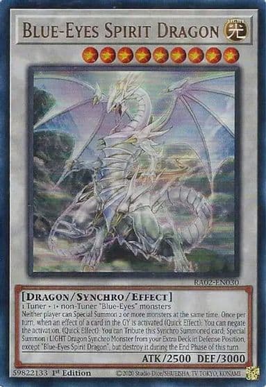 Blue Eyes Spirit Dragon UR 25th Anniversary Rarity Collection II Yu-Gi-Oh! card