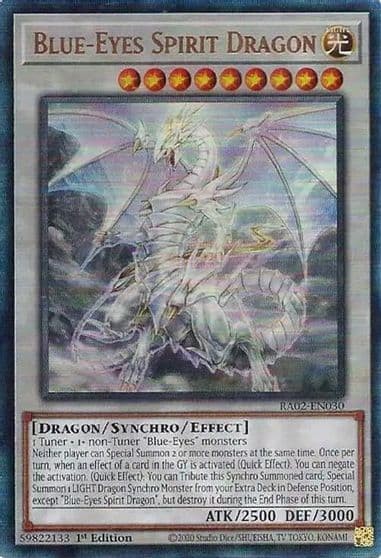 Blue Eyes Spirit Dragon PUR 25th Anniversary Rarity Collection II Yu-Gi-Oh! card