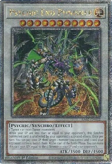 Psychic End Punisher Quarter Century Secret Rare 25th Anniversary Rarity Collection II Yu-Gi-Oh! card