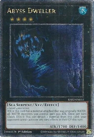 Abyss Dweller Quarter Century Secret Rare 25th Anniversary Rarity Collection II Yu-Gi-Oh! card