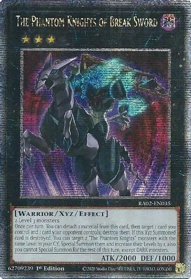 The Phantom Knights of Break Sword Quarter Century Secret Rare 25th Anniversary Rarity Collection II Yu-Gi-Oh! card