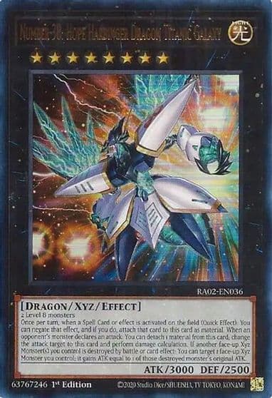 Number 38 Hope Harbinger Dragon Titanic Galaxy UR 25th Anniversary Rarity Collection II Yu-Gi-Oh! card