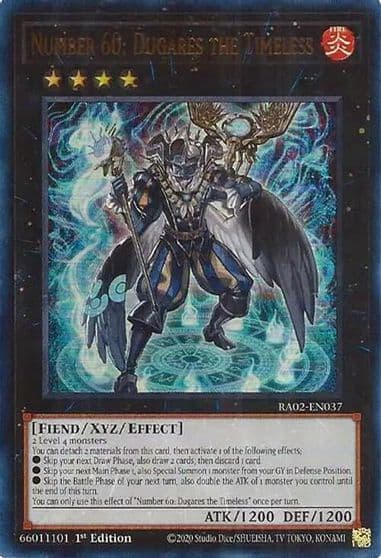 Number 60 Dugares the Timeless UR 25th Anniversary Rarity Collection II Yu-Gi-Oh! card