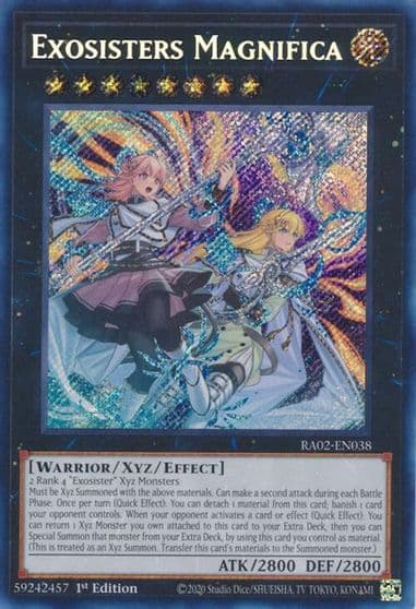 Exosisters Magnifica Secret Rare 25th Anniversary Rarity Collection II Yu-Gi-Oh! card