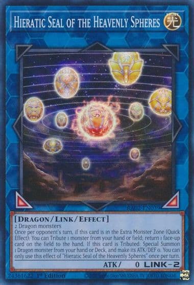 Hieratic Seal of the Heavenly Spheres 25th Anniversary Rarity Collection II Yu-Gi-Oh! card