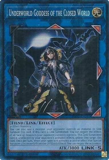 Underworld Goddess of the Closed World PCR 25th Anniversary Rarity Collection II Yu-Gi-Oh! card