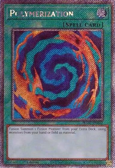 Polymerization Platinum Secret Rare 25th Anniversary Rarity Collection II Yu-Gi-Oh! card